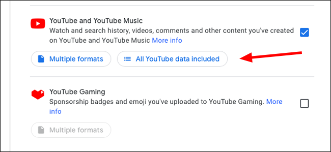 Google Takeout All Youtube