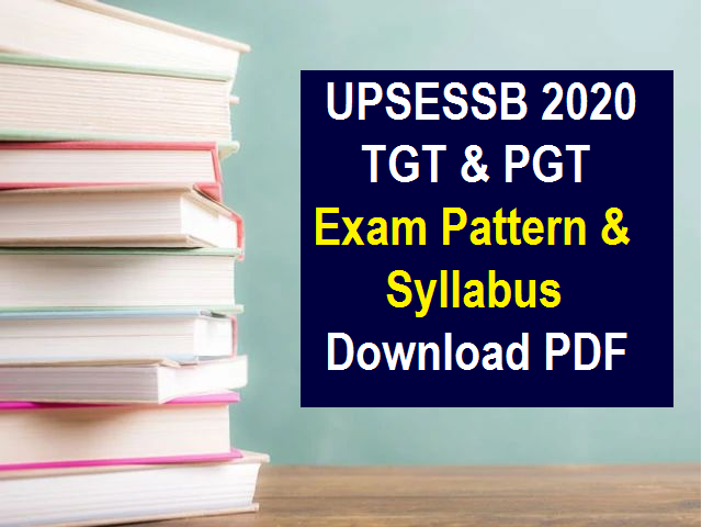 UPSESSB Syllabus 2020: TGT & PGT