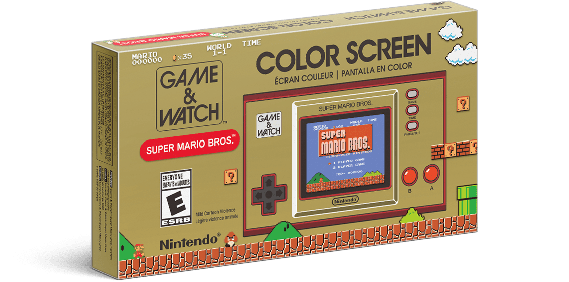 Nintendo Cam & Watch Super Mario Brothers Clock Watch Releases 
