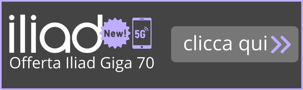 Banner Iliad Giga 70 Online Activation