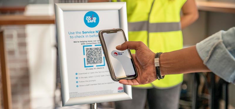 Businesses are reminded to download the NSW Government Service NSW QR code