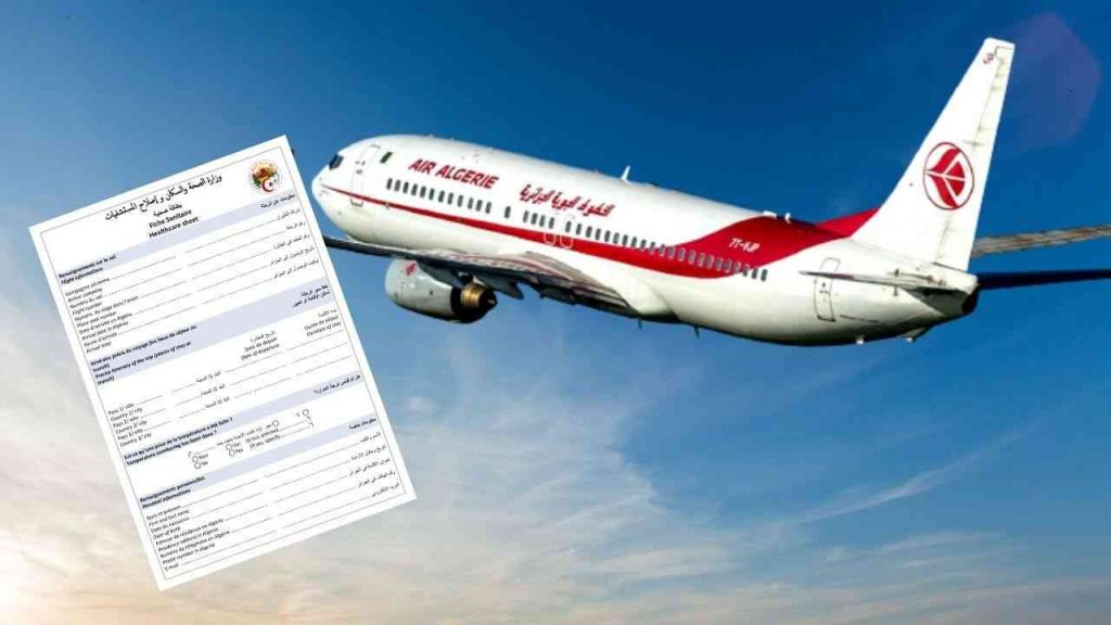 Air Algeri: Here's how to download a health sheet