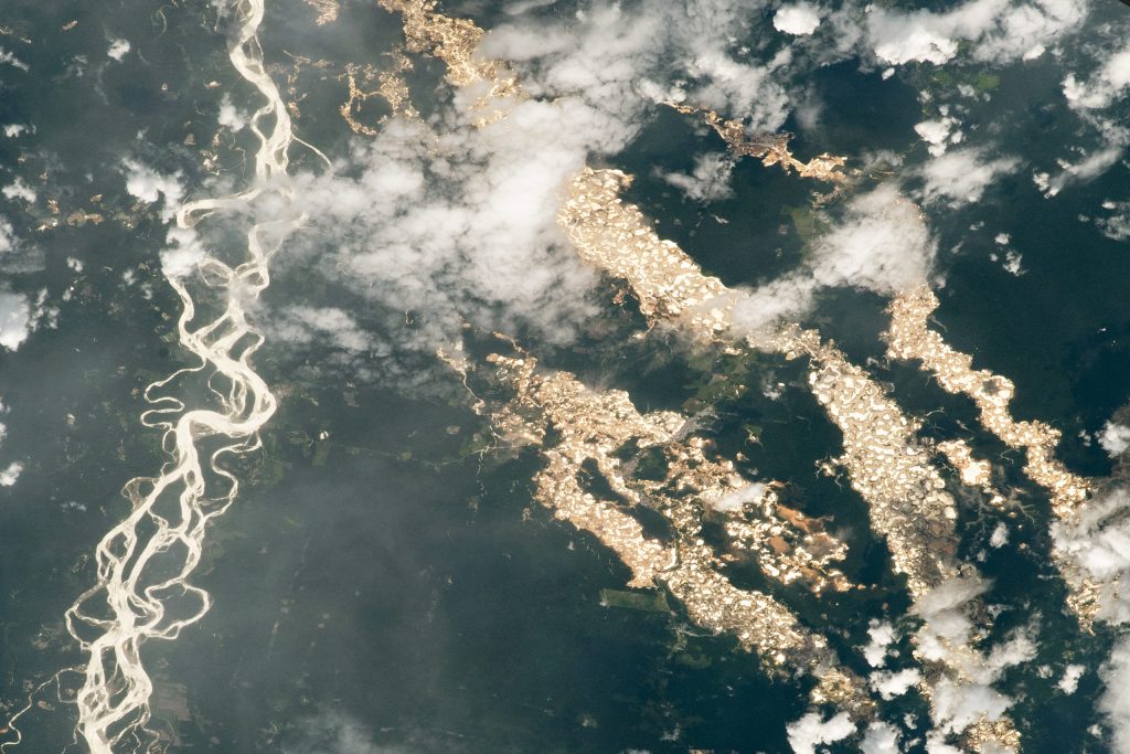 A NASA photo reveals the existence of "golden rivers" in the jungle!