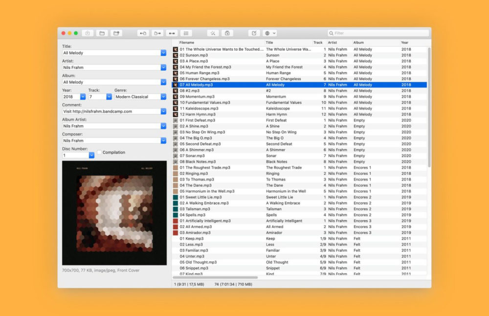 MP3 tag for Mac MP3 tag, popular audio file metadata editor now available on MacOS