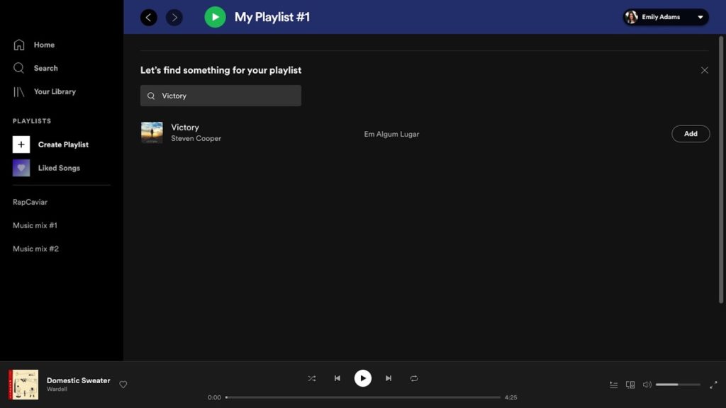 Spotify System Application New Interface 2021 Playlist
