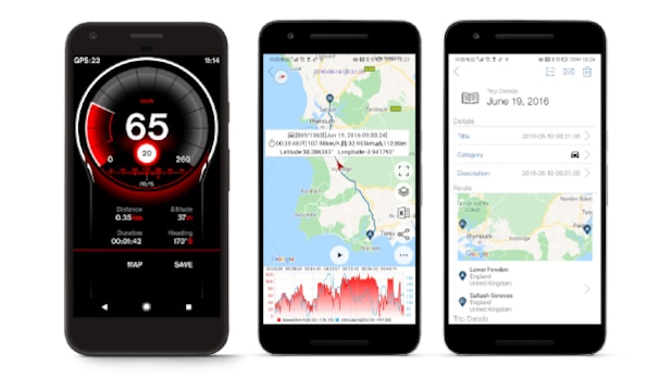 "Speed ​​Display GPS Pro" Gives you a lot of interesting data.