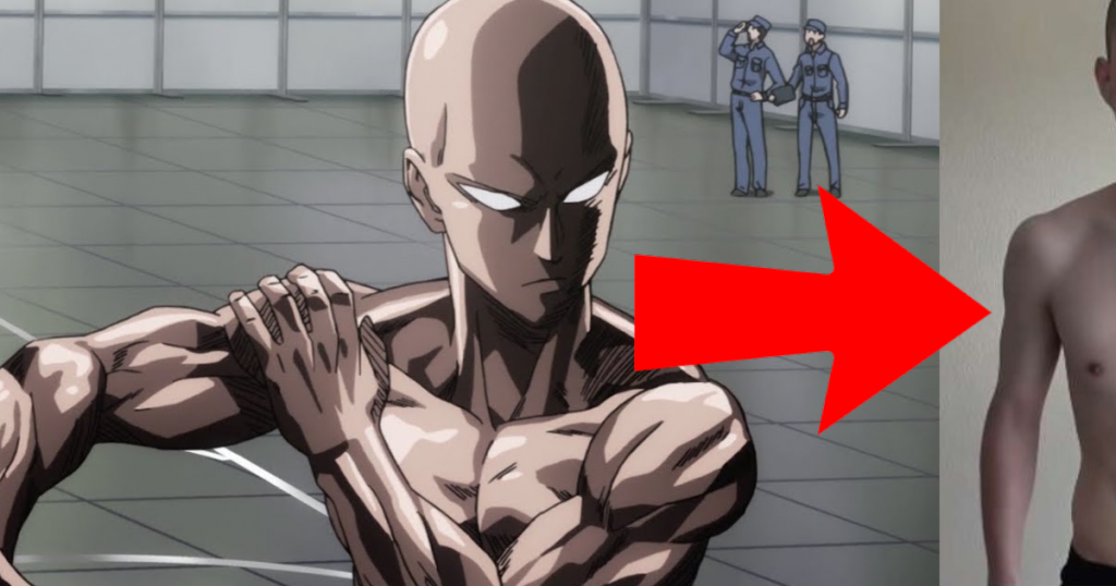 He trains like a punch man and his transformation is captivating