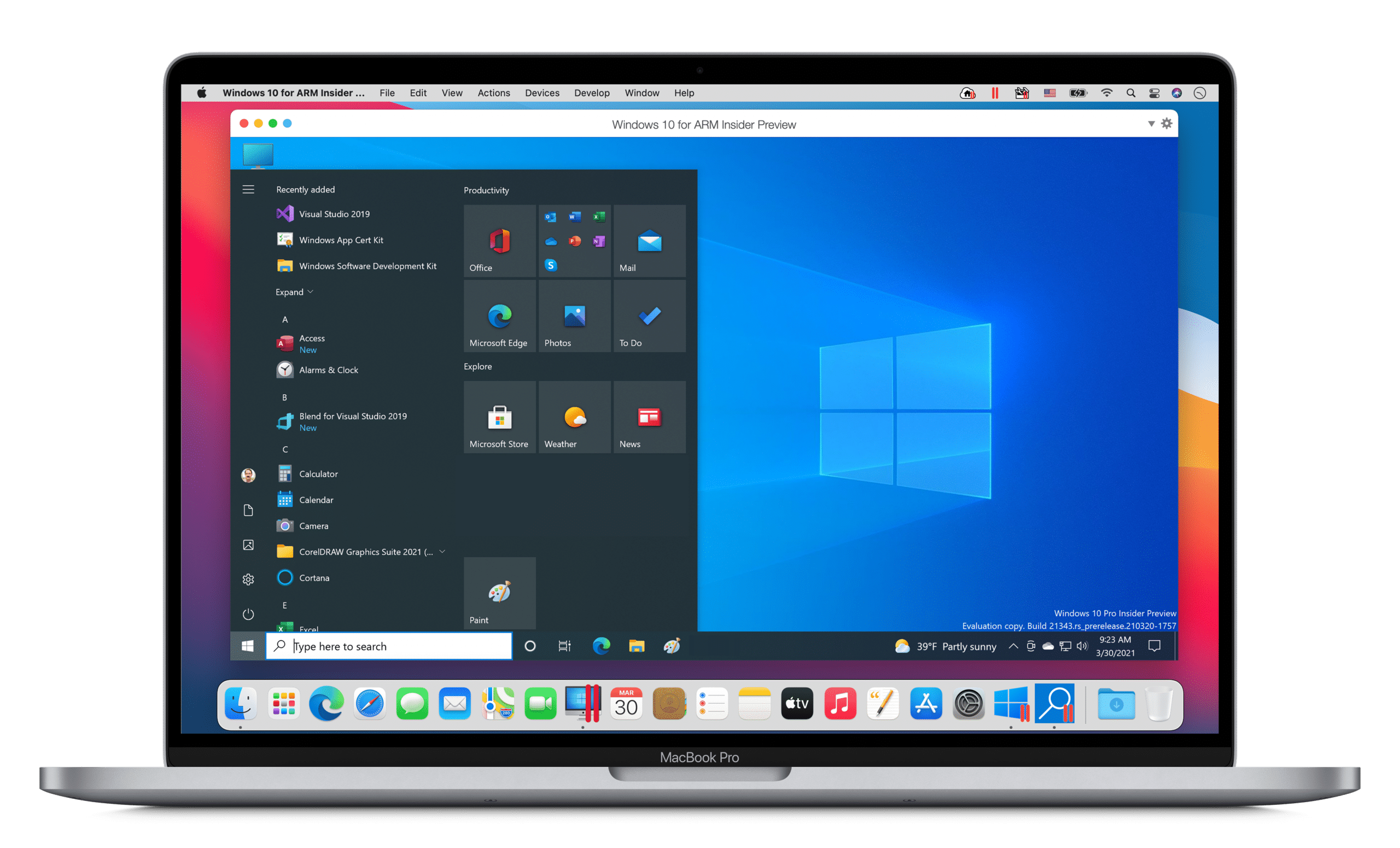 parallels windows 10 support