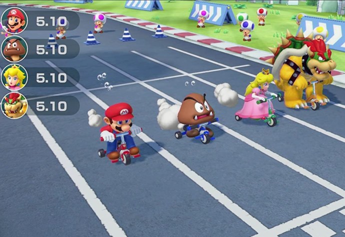 Super Mario party screen
