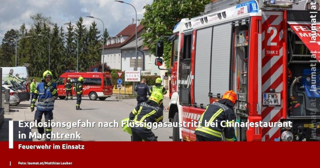 Risk of explosion after a liquid gas leak at a Chinese restaurant in March