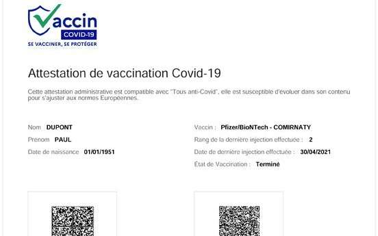 Covid: Vision service to download your vaccination certificate with experience in the Pyrenees-Atlantics