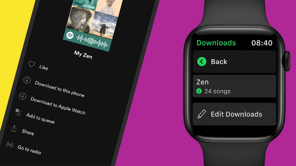 Spotify users can finally download music to the Apple Watch
