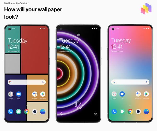 Wallpapers spend less time on the screen