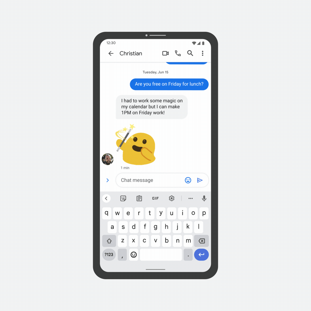 The emoji kitchen of the Gboard keyboard is perforated.  (Image: Google)