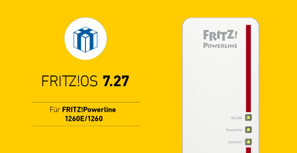 AVM FRITZ!  FRITZ OS 7.27!  Releases to Powerline 1260E