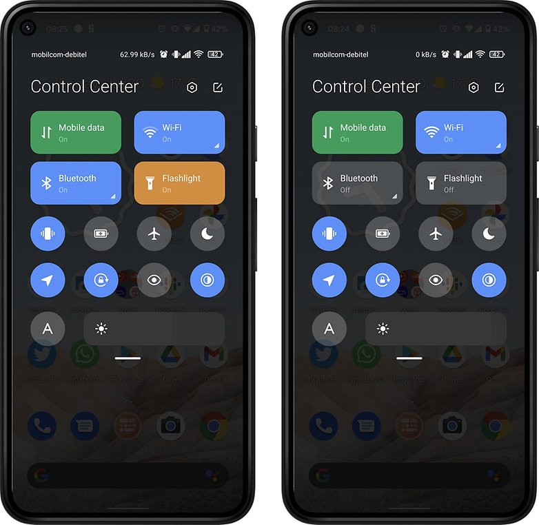 Android 12 Ink Control Center