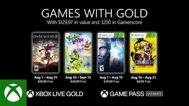 Games with Gold: There are four exciting free games again this month.