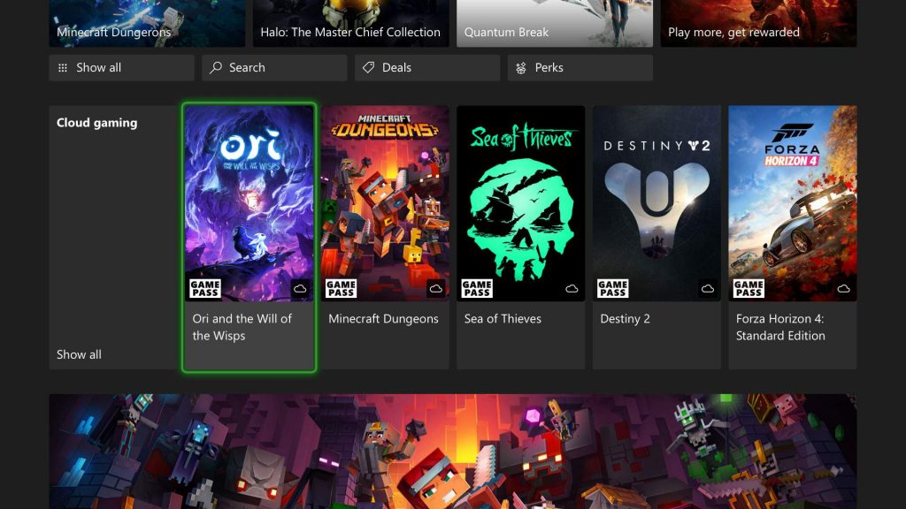 Xbox Game Pass: xCloud Games will be available on console by the end of 2021!  |  Xbox One