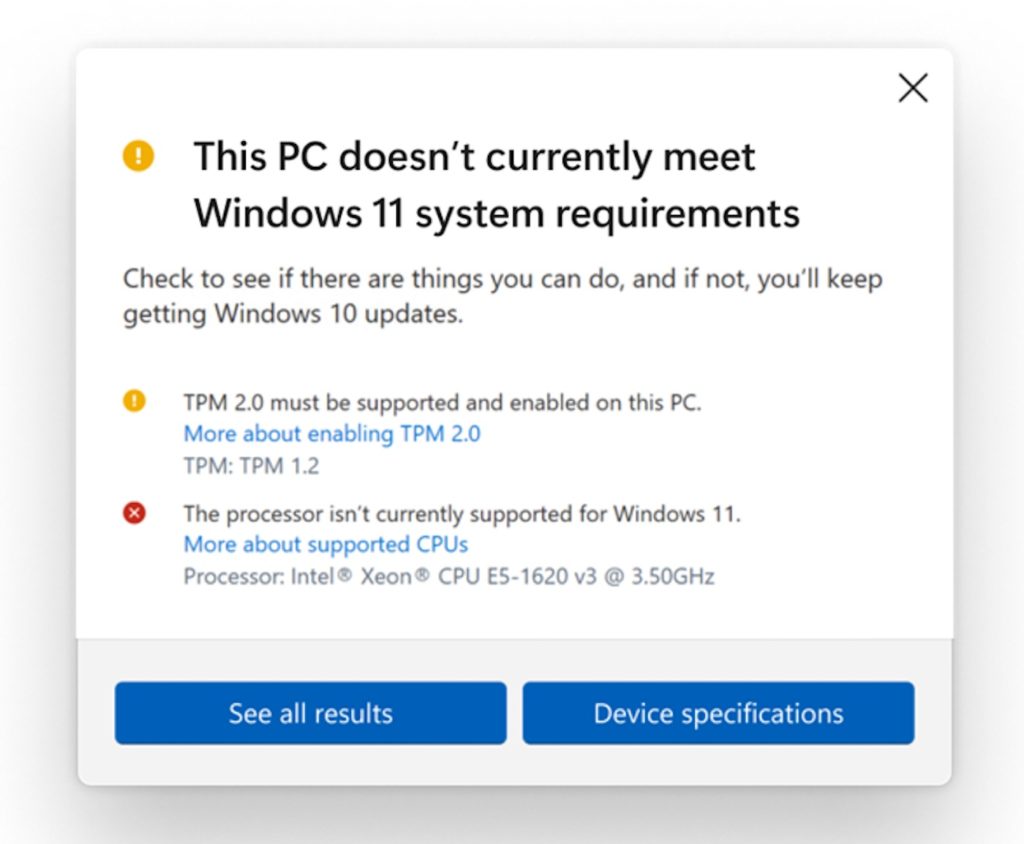 PC Software Verification Compatible with Windows 11