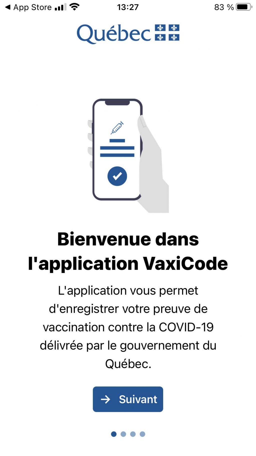 Legault invite les Québécois à télécharger l’application VaxiCode