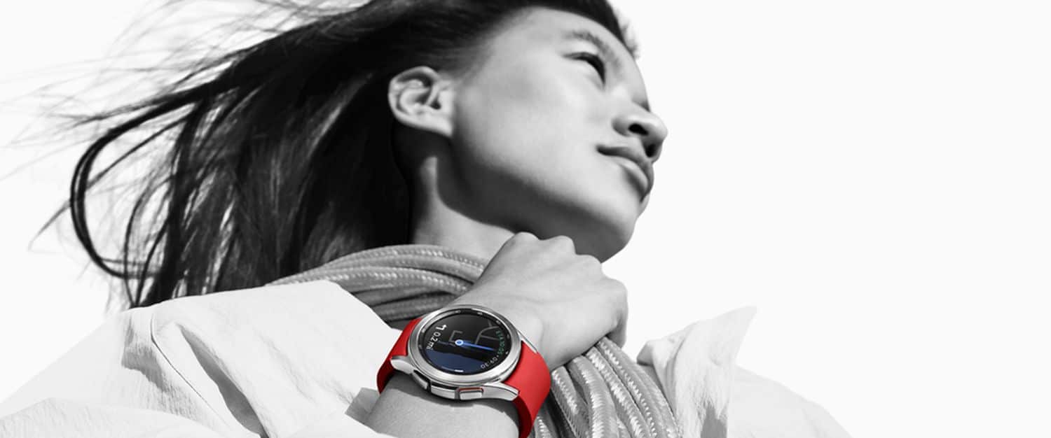 OS wearing Galaxy Watch 4