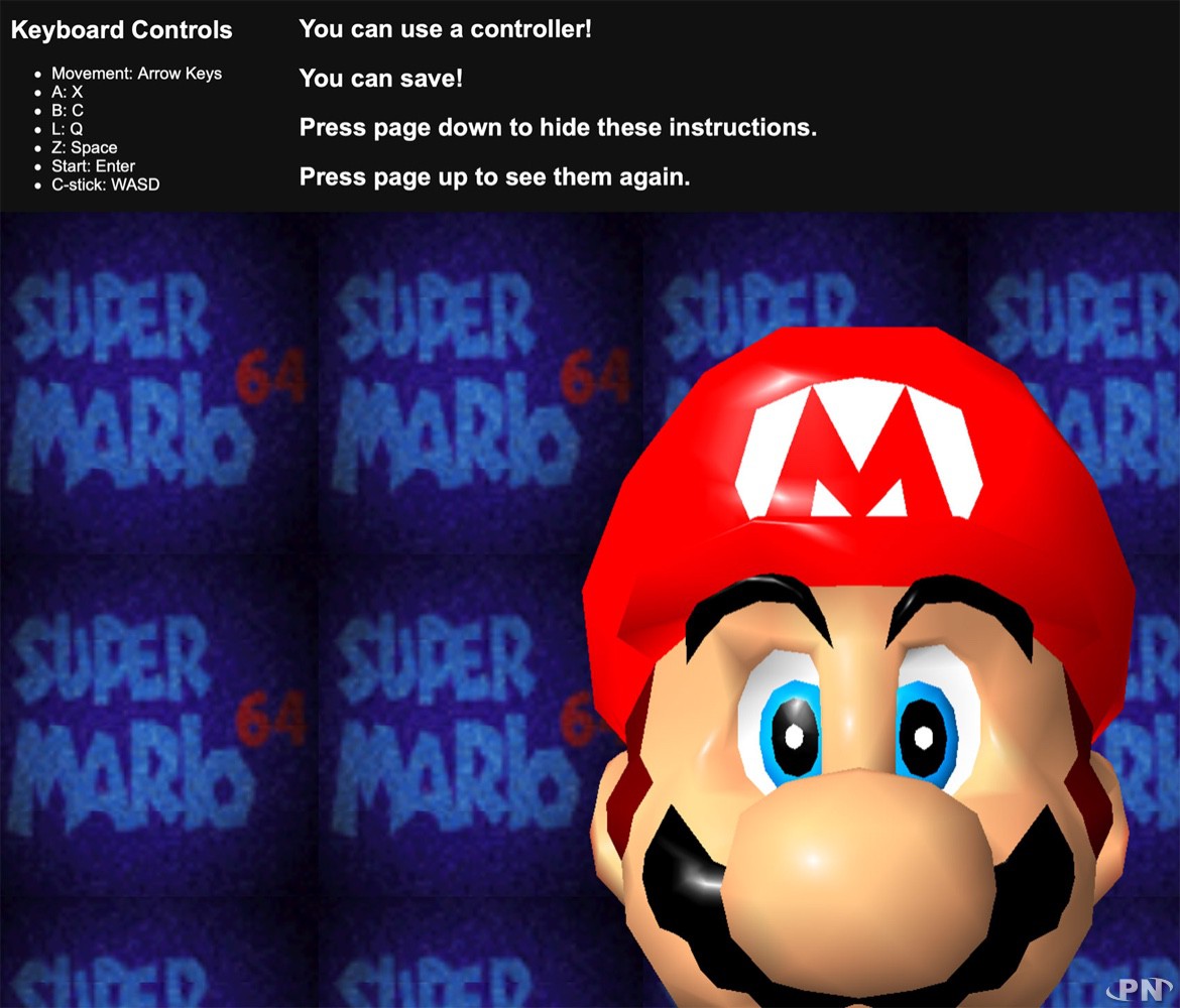 Super Mario 64 in your web browser, it's possible!