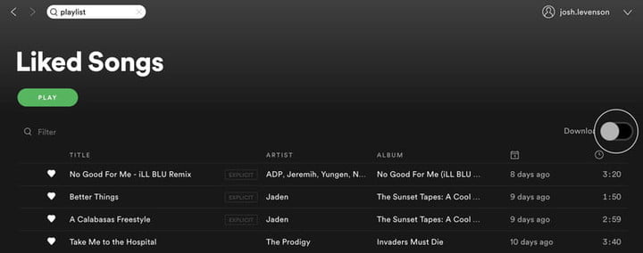 How to download songs from Spotify