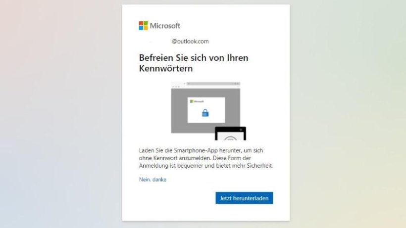 Microsoft account can now be used without a password