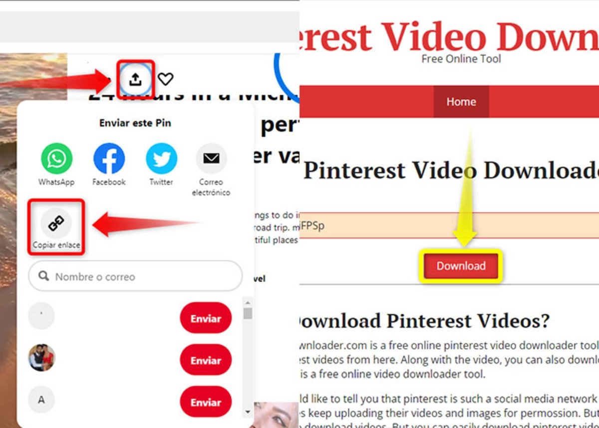 Pinterest Video Downloader works to download videos from your computer
