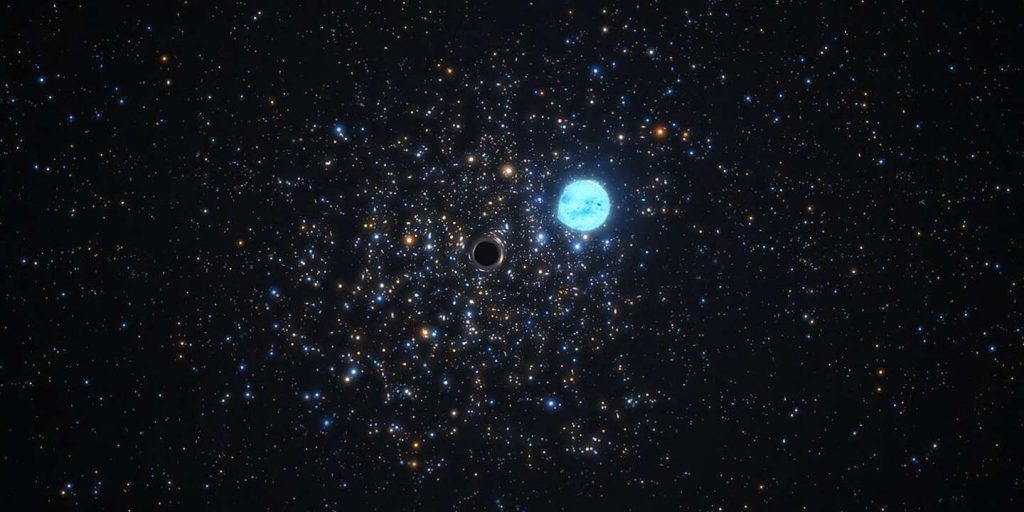 The black hole was first detected in a star cluster