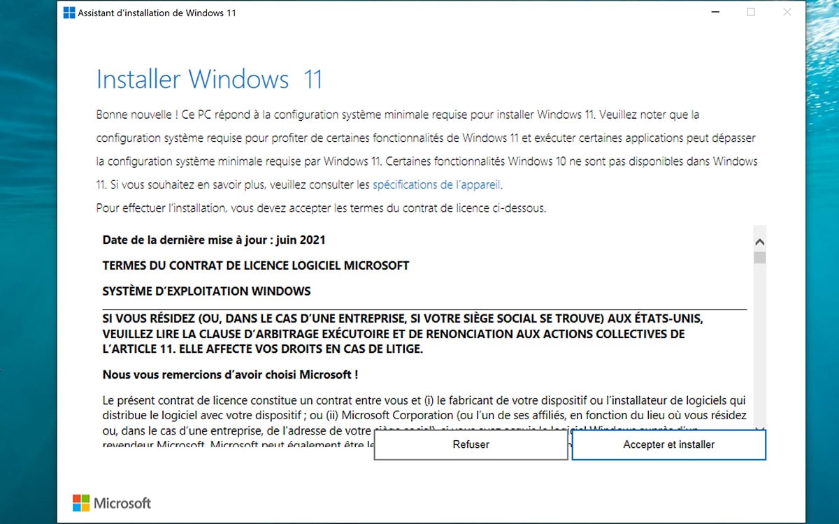 Installation of Windows 11
