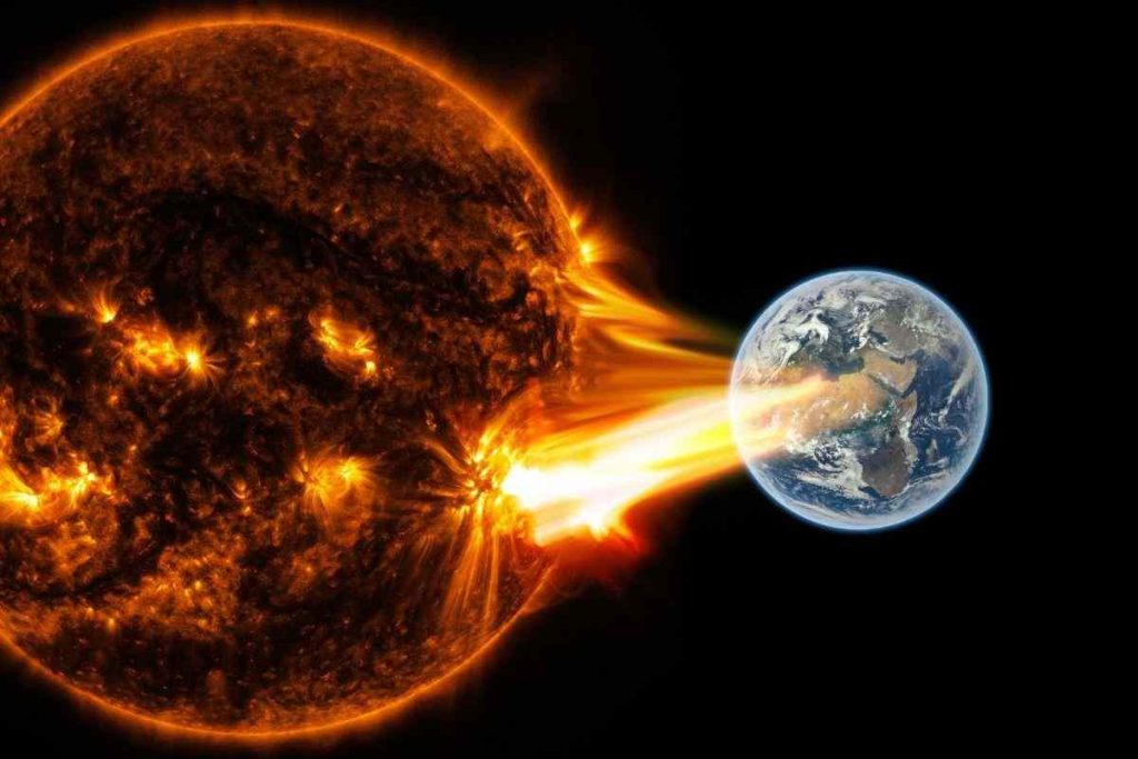 In the future the earth may be hit by a "cannibalism" solar storm