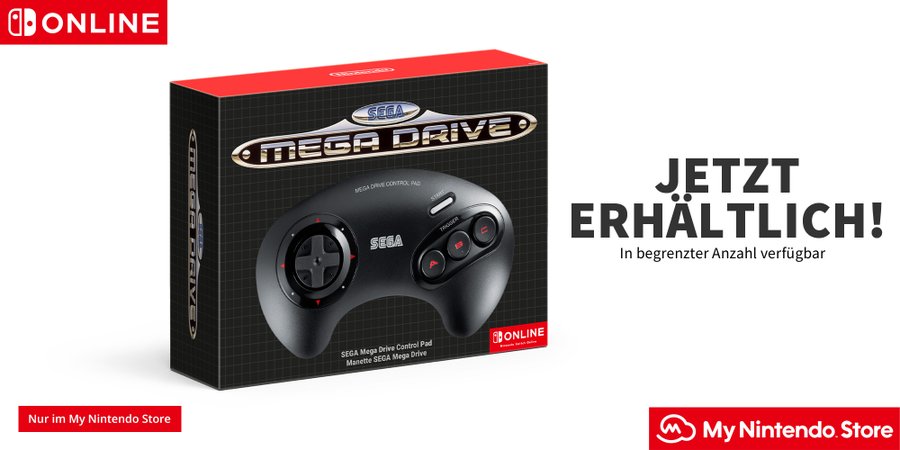 SEGA Mega Drive Controllers are now available from My Nintendo Nintendo Friend Connect