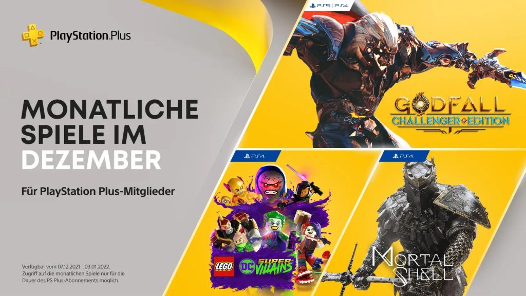 PlayStation Plus டிச JPGAMES.DE in December with Godfall, Lego DC Super-Villains and Mortal Shell