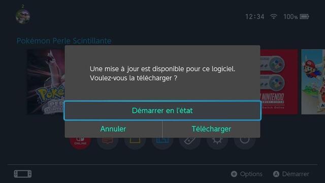 Now Photo, Nintendo Switch will ask if you want to download the update for your games.  If you want to be in the previous version, 