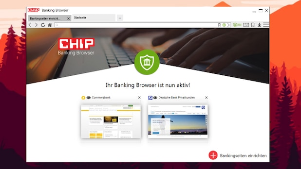 Our minimalist browser has only one goal: to protect you when banking online!