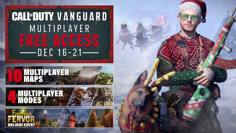 Now you can immerse yourself in Vanguard's multiplayer for free (even without Christmas skin).