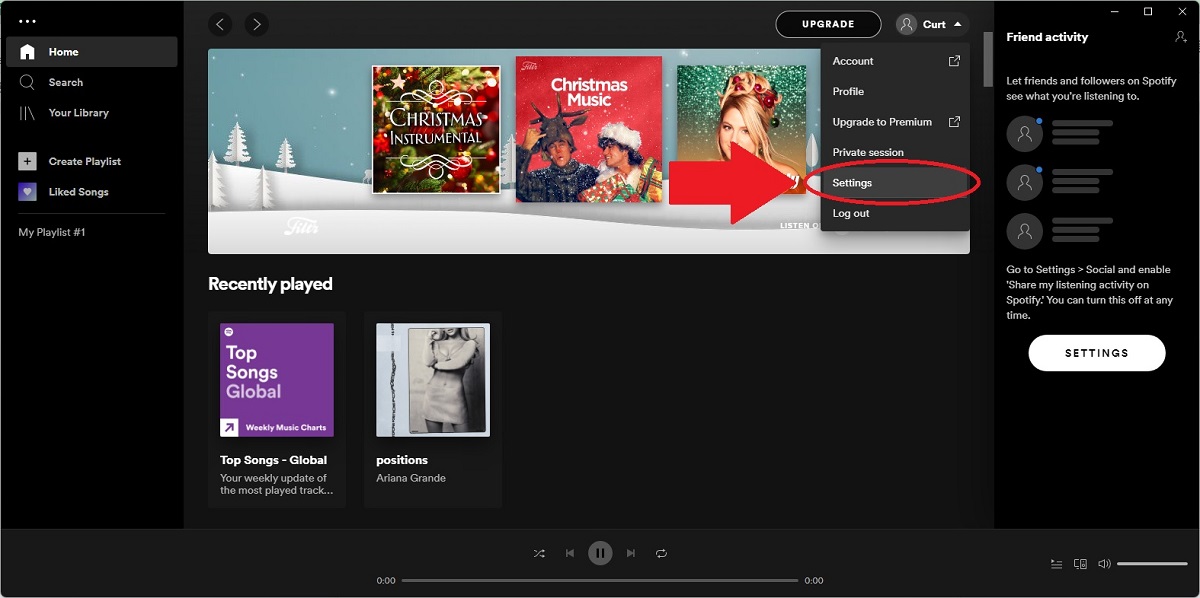 Spotify Desktop Music Download Step 1
