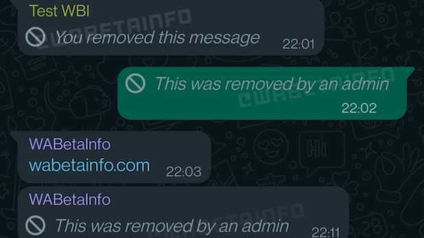 Administrators in WhatsApp groups can delete all messages in chats in the future.