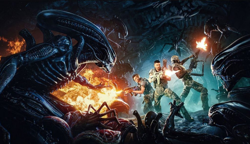 In December he hunts down Xenomorphs with the new free game