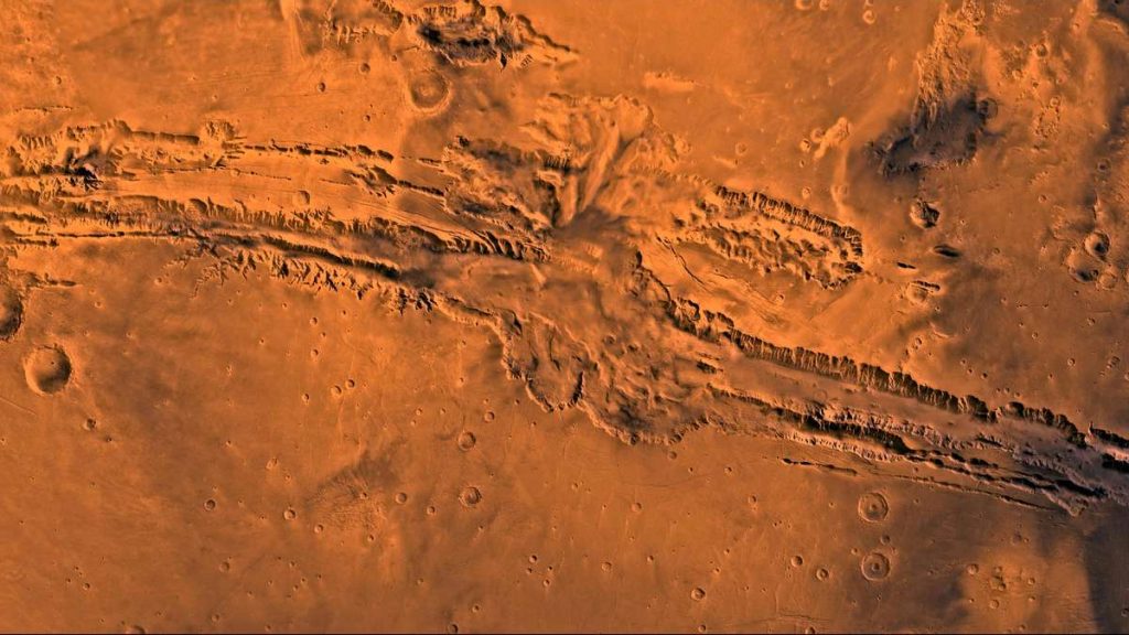 Mars: Discovery under the planet's Grand Canyon has taken experts by surprise