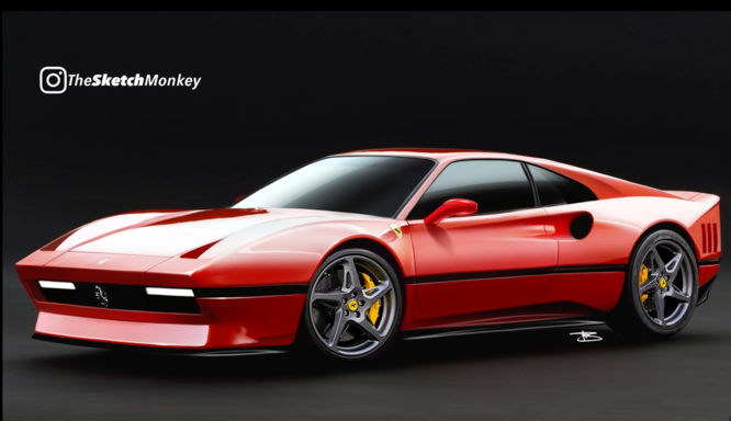 Ferrari 288 GTO rinasce in chiave futuristica