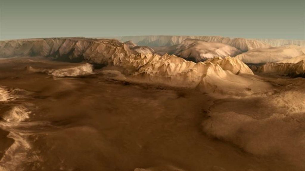 The Mars Exploration makes an unexpected discovery under the "Grand Canyon" of the Red Planet