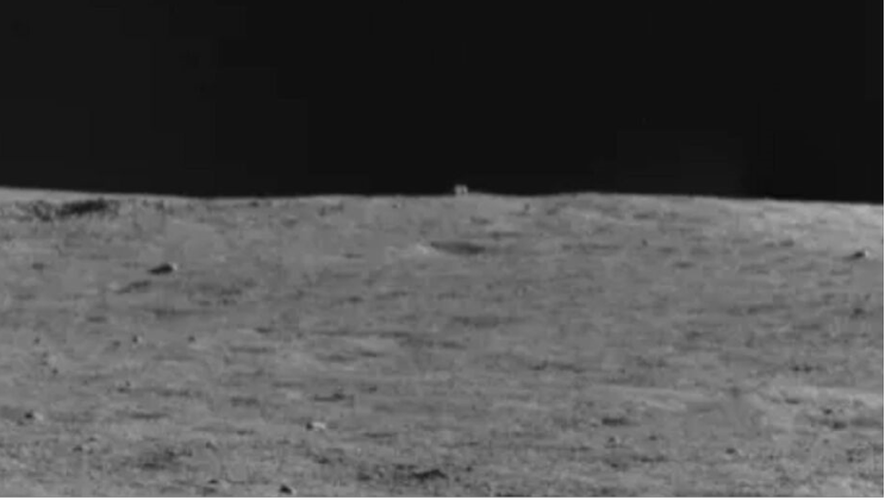 What is this mysterious "cube" photographed at a distance from the moon?
