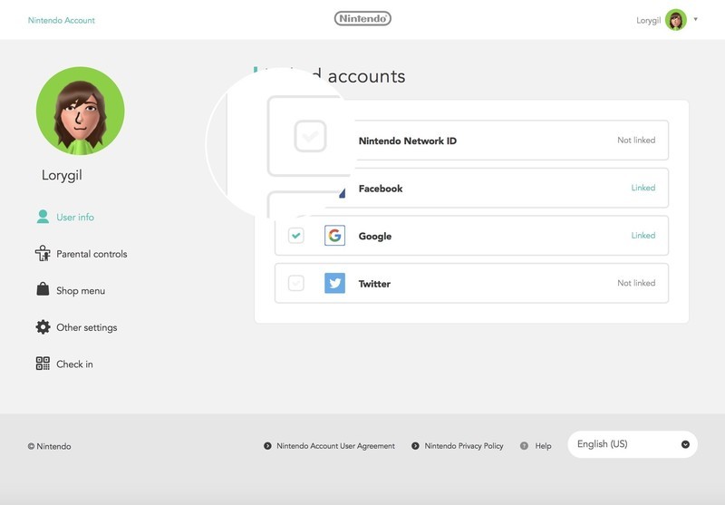 Connect your Nintendo Network ID to your Nintendo Account by selecting the box under NNID