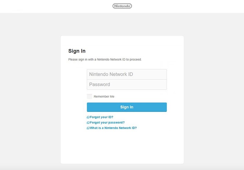 Link the Nintendo Network ID with the Nintendo Account by logging in