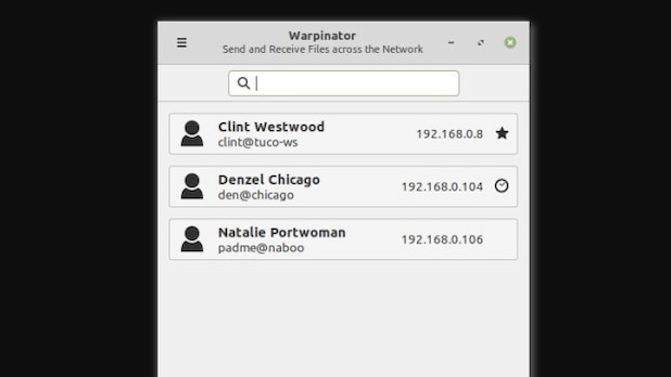 Warpinator makes it very easy to exchange files on the local network.