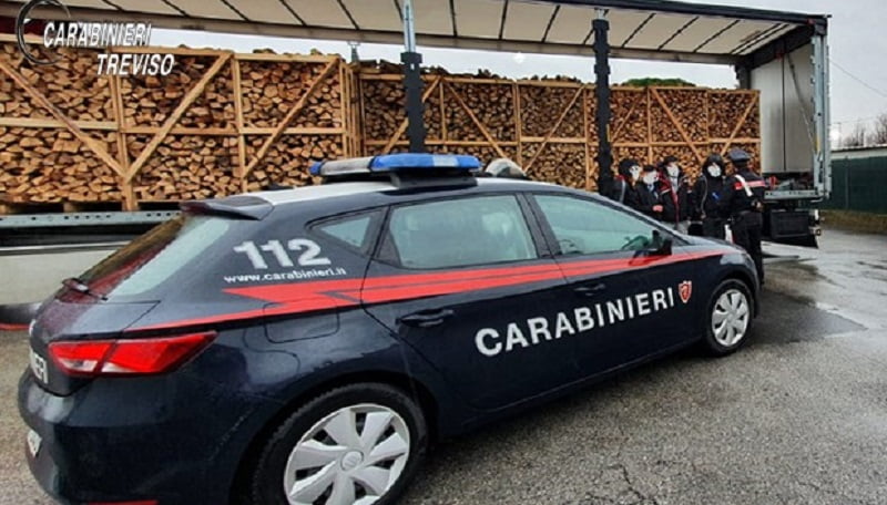 With the reception center at Carabinieri