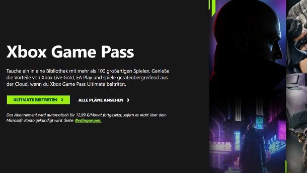 Der Game Pass from Microsoft.  (Quelle: Microsoft)