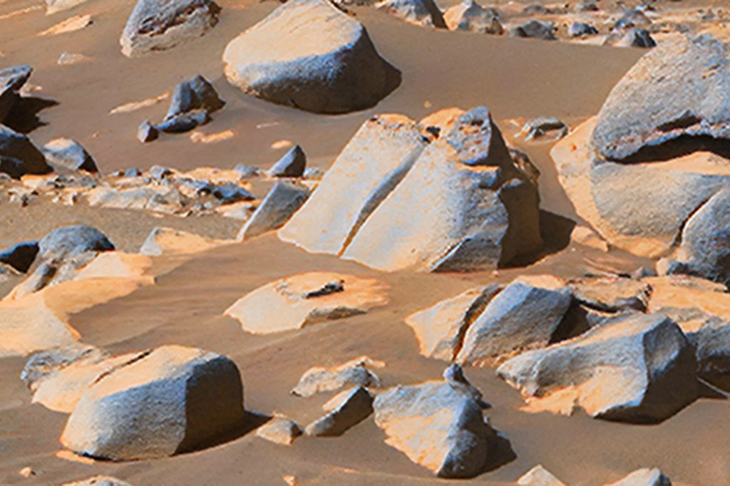 Mars silhouette humaine
